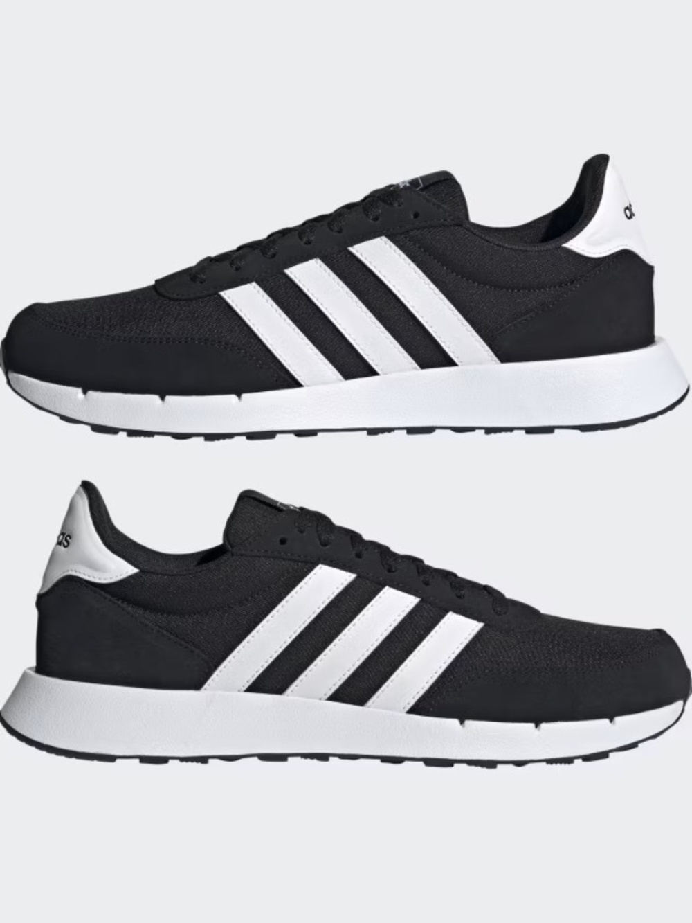 adidas men Run 60s 2.0 Sneaker Shoes, Color Black - Size 11.5